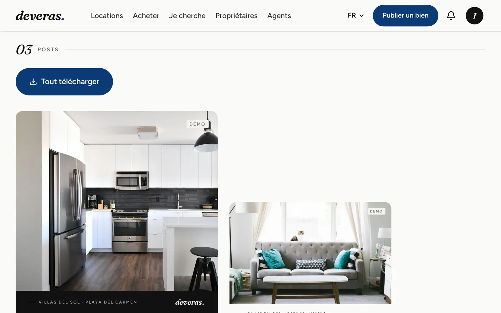 Le studio d'une annonce : images Instagram et textes par réseau
