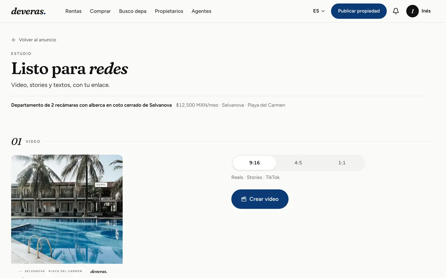El estudio de un anuncio: video, stories y posts listos para descargar